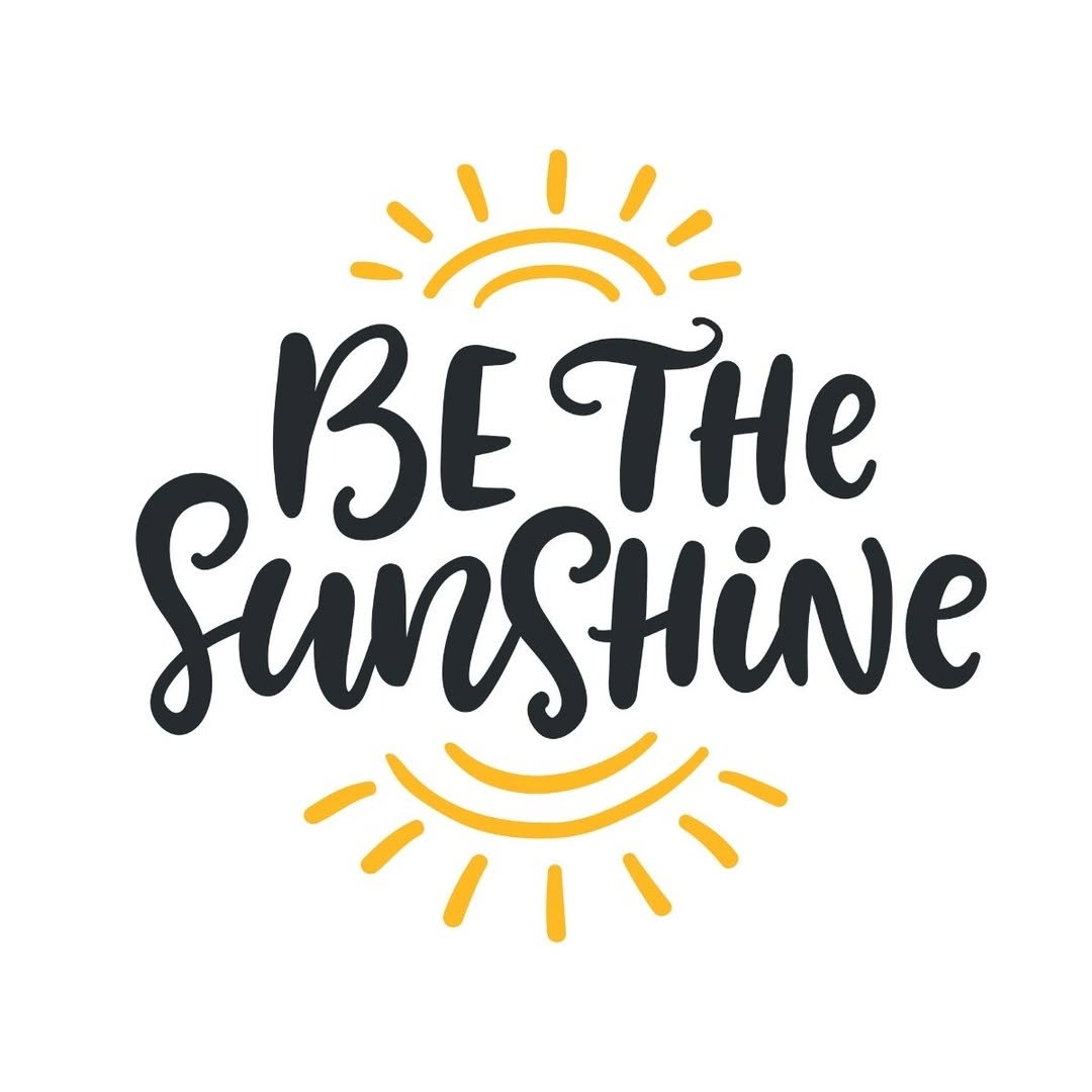 Instagram post by Dr. Deborah Sillins: Can't find the sunshine? Be the sunshine! #happiness #positivity