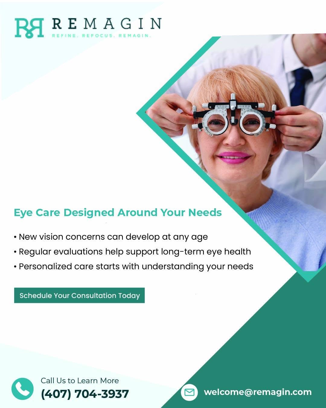 Instagram post by Dr. Deepak Raja: Whether you're noticing changes in your vision, managing an ongoing eye condition, or simply due for a routine exam, personalized eye care c…