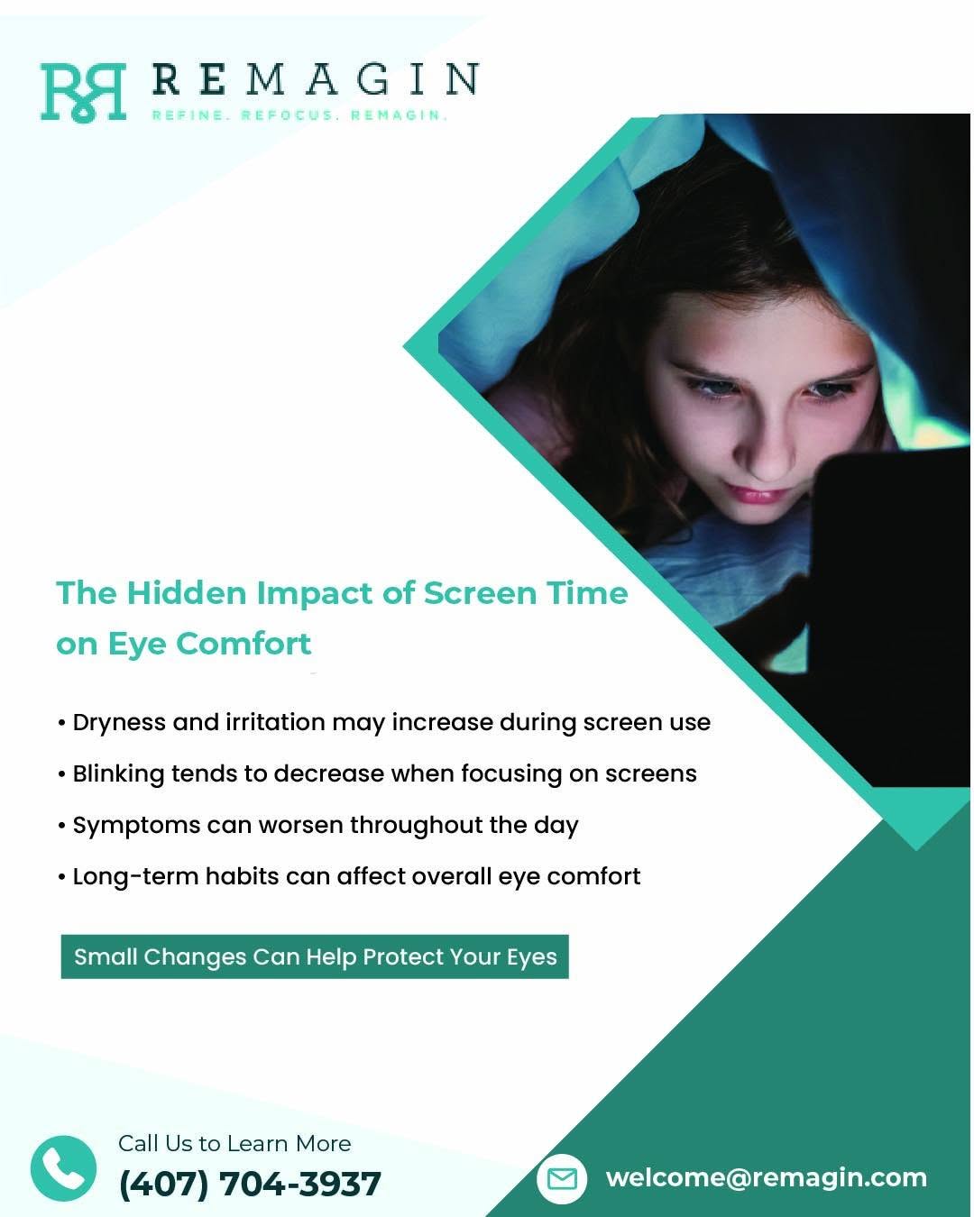 Instagram post by Dr. Deepak Raja: Many people spend hours each day looking at digital screens, often without realizing the impact this can have on eye comfort. When focusing …