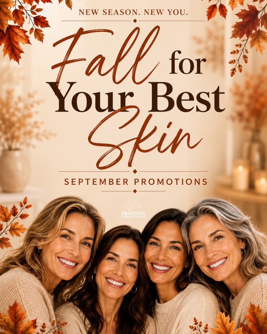 Instagram post by Dr. DeEtta M. Gray: Fall for your best skin. September promotions are here—and it’s the perfect time to refresh your skin after a summer of sun, target sun dama…