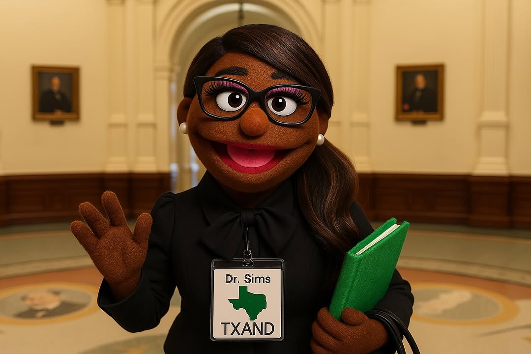 Instagram post by Dr. DeJarra Sims, N: It’s me again! Muppet style! 💚 Hey y’all! Let’s Get Loud for HB 3979! The Licensing of Naturopathic Doctors (LIKE ME!) in Texas 💚 📣 Texan…