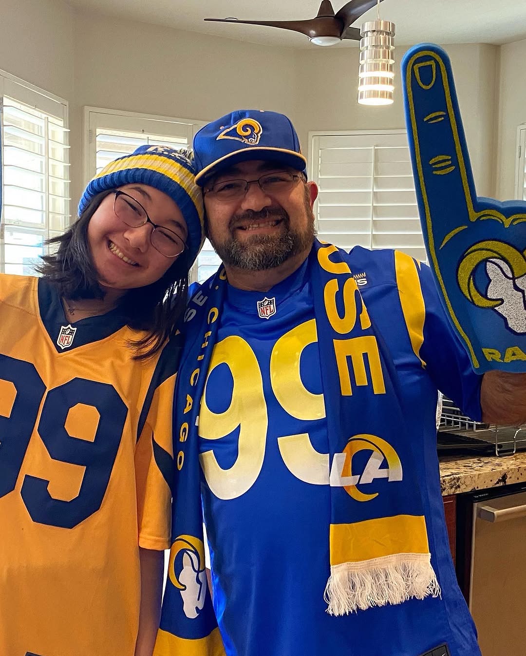 Instagram post by Dr. Derakhsh Fozouni: Whose house? #Ramshouse #aarondonald #cooperkupp #mattewstafford #Rams #obj #vonmiller #jalenramsey #sonymichelle Let’s Go Boys, let’s exped…
