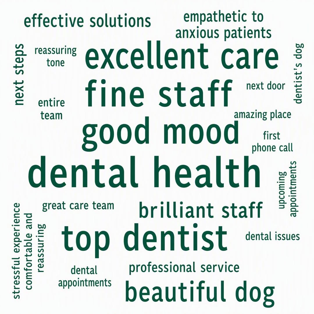 Instagram post by Dr. Dexter Barnes, DDS: ⠀ One week. One incredible community. 💚⠀ ⠀ We're so grateful for the kind words from our patients this week. Helping people feel comfortabl…