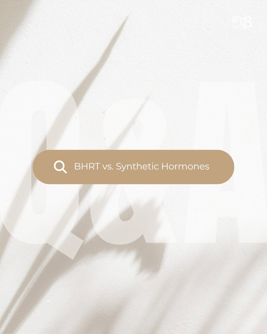 Instagram post by Dr. Diane Brzezinski, DO: Bioidentical hormones and synthetic hormones are not the same thing. Synthetic HRT uses standardized doses that are similar to, but not iden…