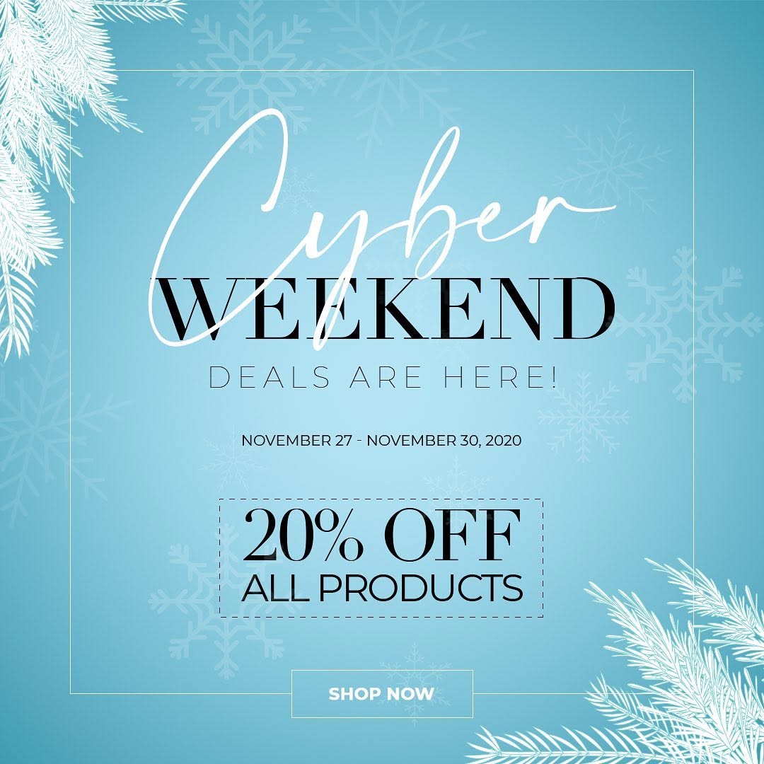 Instagram post by Dr. Divya Railan: Get ready to stuff those stockings for family & friends! Receive 20% off ALL products! This weekend only! Link to our shop in our bio! #medi…