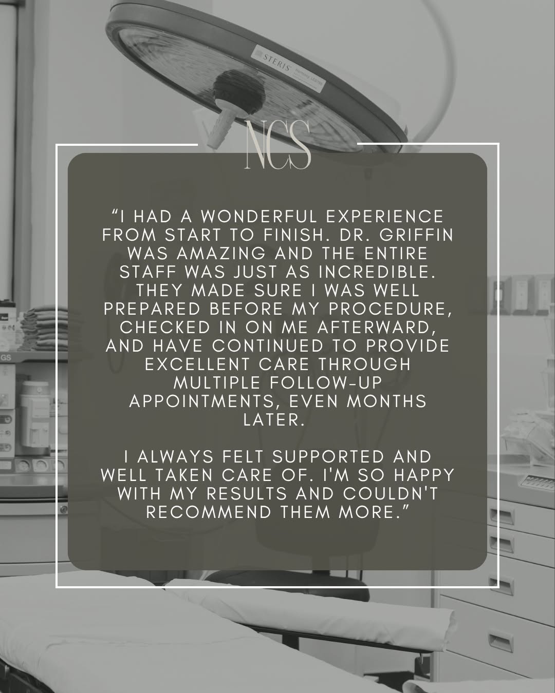 Instagram post by Dr. Don W. Griffin: There is nothing we love more than hearing how our patients feel about their experience with us. 🤍 Thank you for trusting our team with …