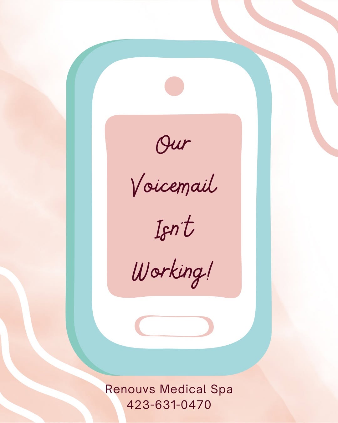 Instagram post by Dr. Donald Clemons: Our phones are working! 📞💕 However, our voicemail is currently not working, If you've tried to leave us a message and haven't heard back f…