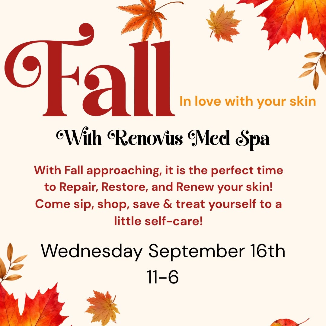 Instagram post by Dr. Donald Clemons: 🍂✨Sip ▫️ Shop ▫️ Glow ▫️ Save✨🍂 Wednesday SEPTMEBER 16th 11-6 pm Sweater weather is here, and it's the perfect time for a little fall refr…