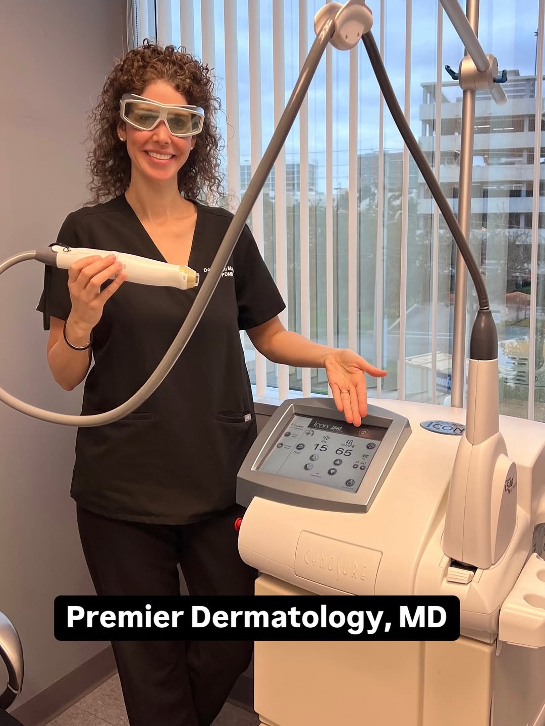 Instagram post by Dr. Donna Bilu Martin: Did you know that Dr. Bilu Martin has a fractional nonablative laser to treat fine lines, acne scars, surgical scars, and improve overall te…