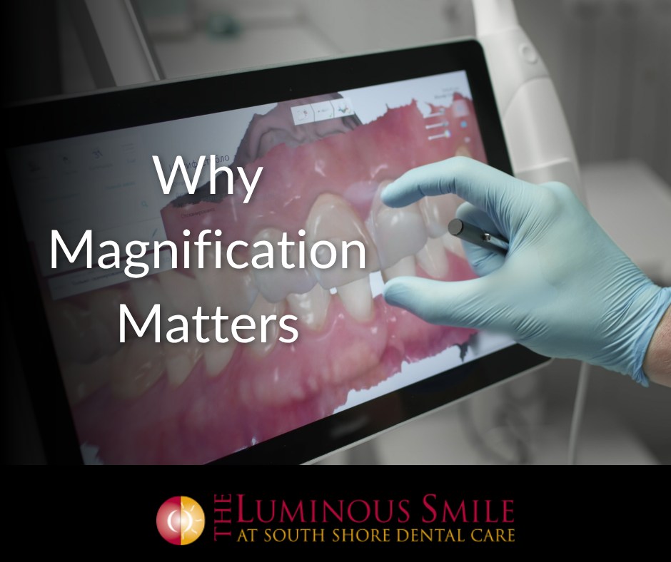 Instagram post by Dr. Dory Stutman, DDS: Advanced magnification helps deliver more precise, conservative treatment and exceptional long-lasting results.