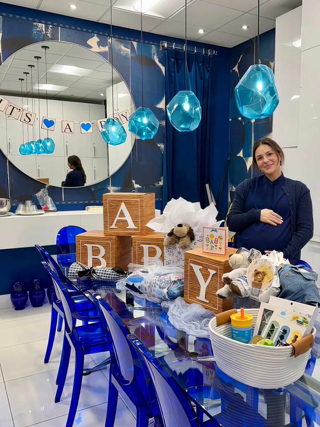 Instagram post by Dr. Douglass W. Forsha: A special baby shower day for our Master Esthetician, April! She will soon be welcoming a baby boy! Congratulations to her and her family! #…