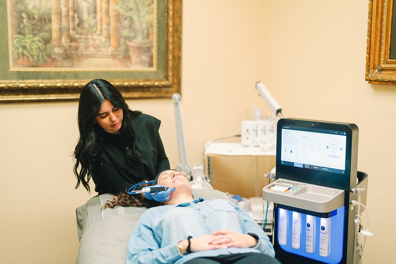 Instagram post by Dr. E. Gaylon McCollough: Like delicate spring petals, your skin blooms its best with expert, intentional care. A Hydrafacial gently purifies, hydrates, and revives t…