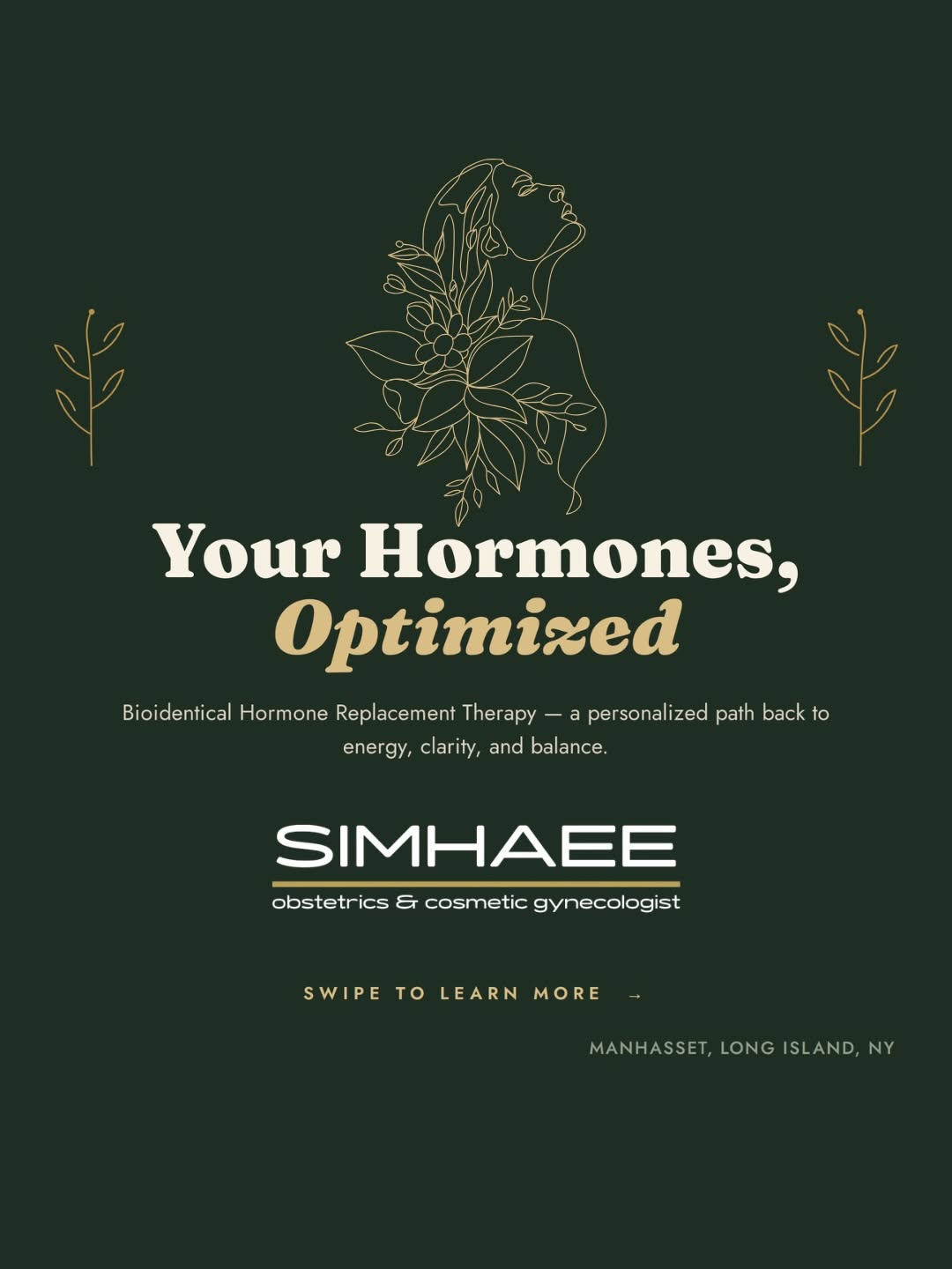 Instagram post by Dr. E. Jacob Simhaee: Feeling tired, foggy, or just not like yourself? Your hormones may be trying to tell you something. Swipe ➡️ through to learn how personaliz…