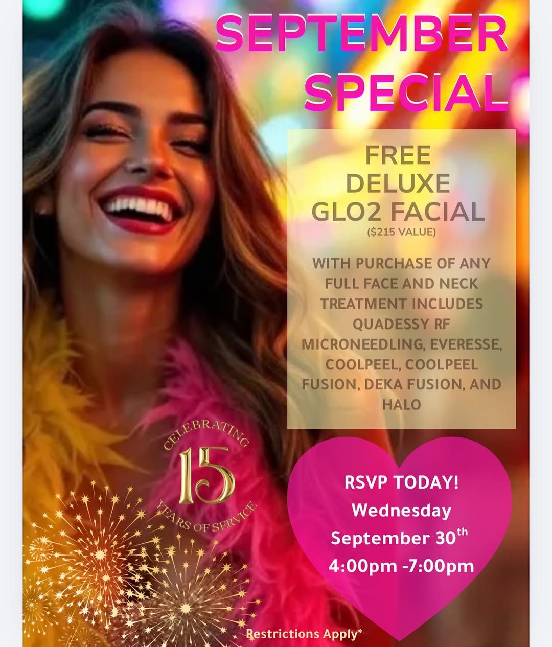 Instagram post by Dr. Earlyn Noll: ✨ September Specials are here at Davis Dermatology! ✨ Treat yourself to refreshed, glowing skin and exclusive savings on our featured treatm…