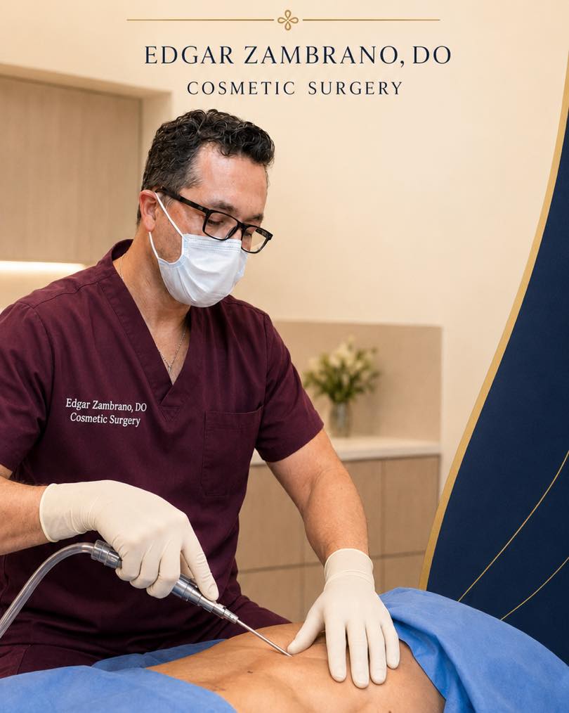 Instagram post by Dr. Edgar Zambrano, DO: Defined. Masculine. Confident. Male Ab Etching is designed to enhance natural abdominal definition and create a more sculpted, athletic appe…