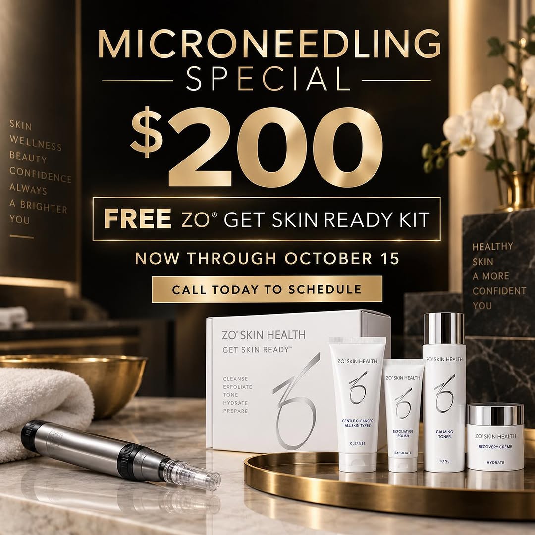 Instagram post by Dr. Edgar Zambrano, DO: ✨ MICRONEEDLING SPECIAL ✨ Refresh your skin with a professional microneedling treatment for only $200—and receive a FREE ZO® Skin Health Get…