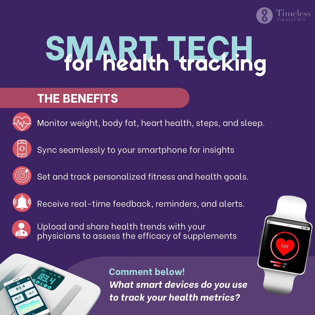 Instagram post by Dr. Edward Tangchitnob: Using health tracking devices can transform your wellness journey. From monitoring your health and sharing insights with you physicians, to …