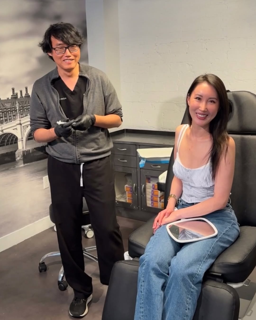 Instagram post by Dr. Edwin Kwon: Repost— A bit late catching up with all these great videos by @violetvanitypalms at her recent #Renuva treatment with me. I've had them put …