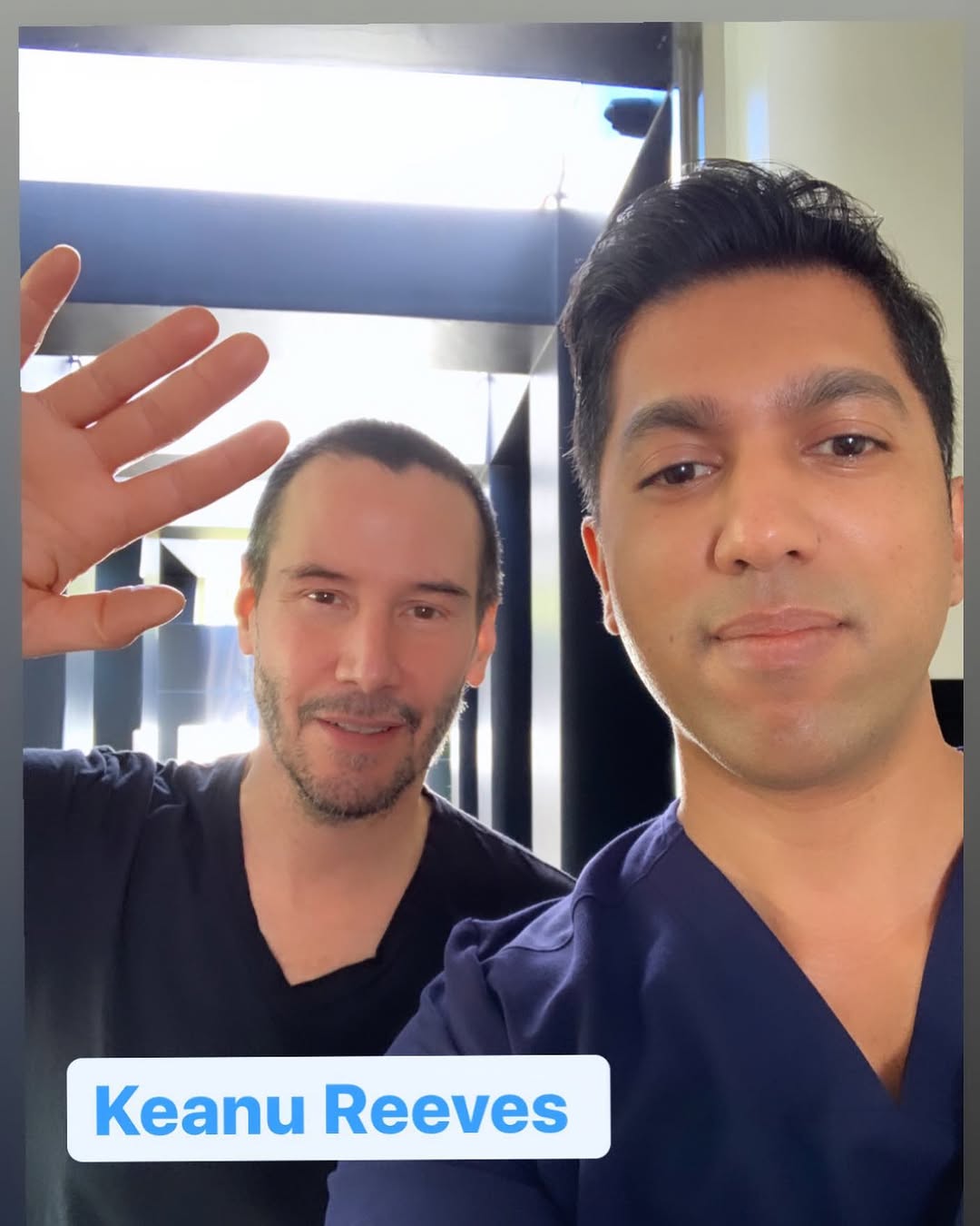 Instagram post by Dr. Ehsan Ali: I never get star struck. But there’s something about Keanu! Thanks for having me over Keanu! Having flashbacks of Bill and Ted, Speed, Point…