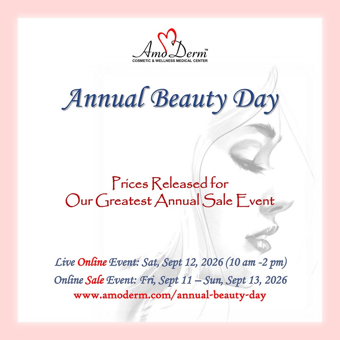 Instagram post by Dr. Elham Jafari: β¨ Prices Released: Amoderm Annual Beauty Day β¨ π Amoderm Cosmetic & Wellness Medical Center is once again proud to announce its Annual Beauβ¦