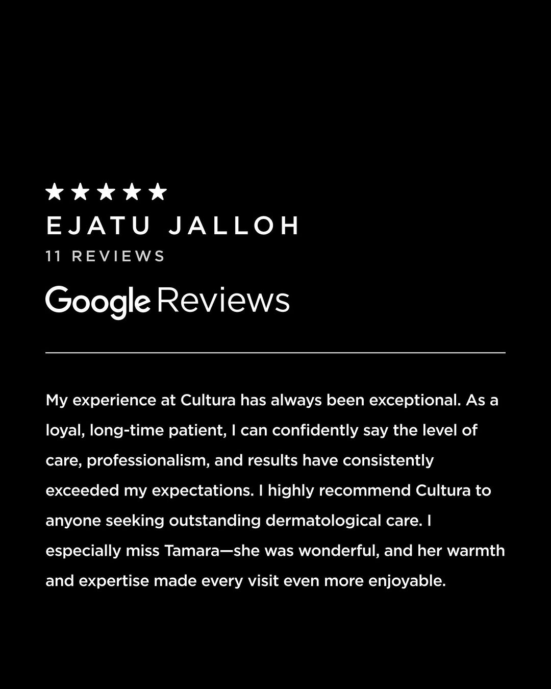Instagram post by Dr. Eliot Battle: When someone keeps coming back, that says a lot. This longtime Cultura patient shared that the care, professionalism, and results have consi…