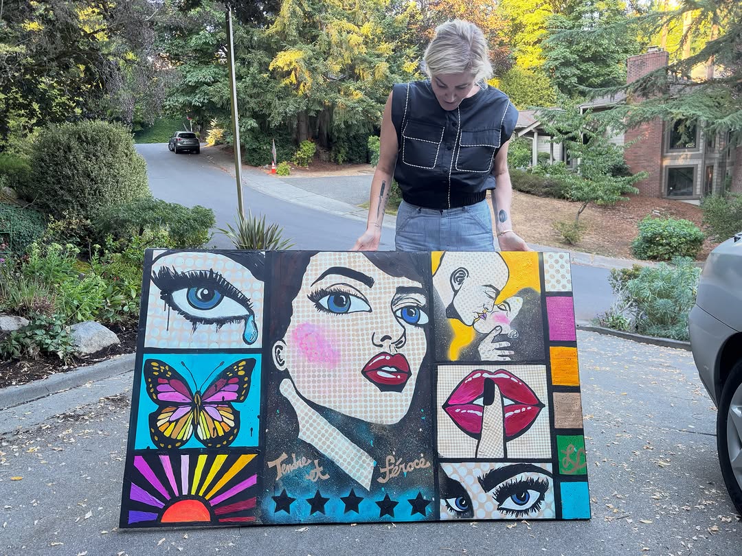 Instagram post by Dr. Elizabeth (Libbi) Finnessy, DDS: I’ve realized something about my painting. I can’t tell myself what to create, and you really can’t ask me to paint something specific eithe…