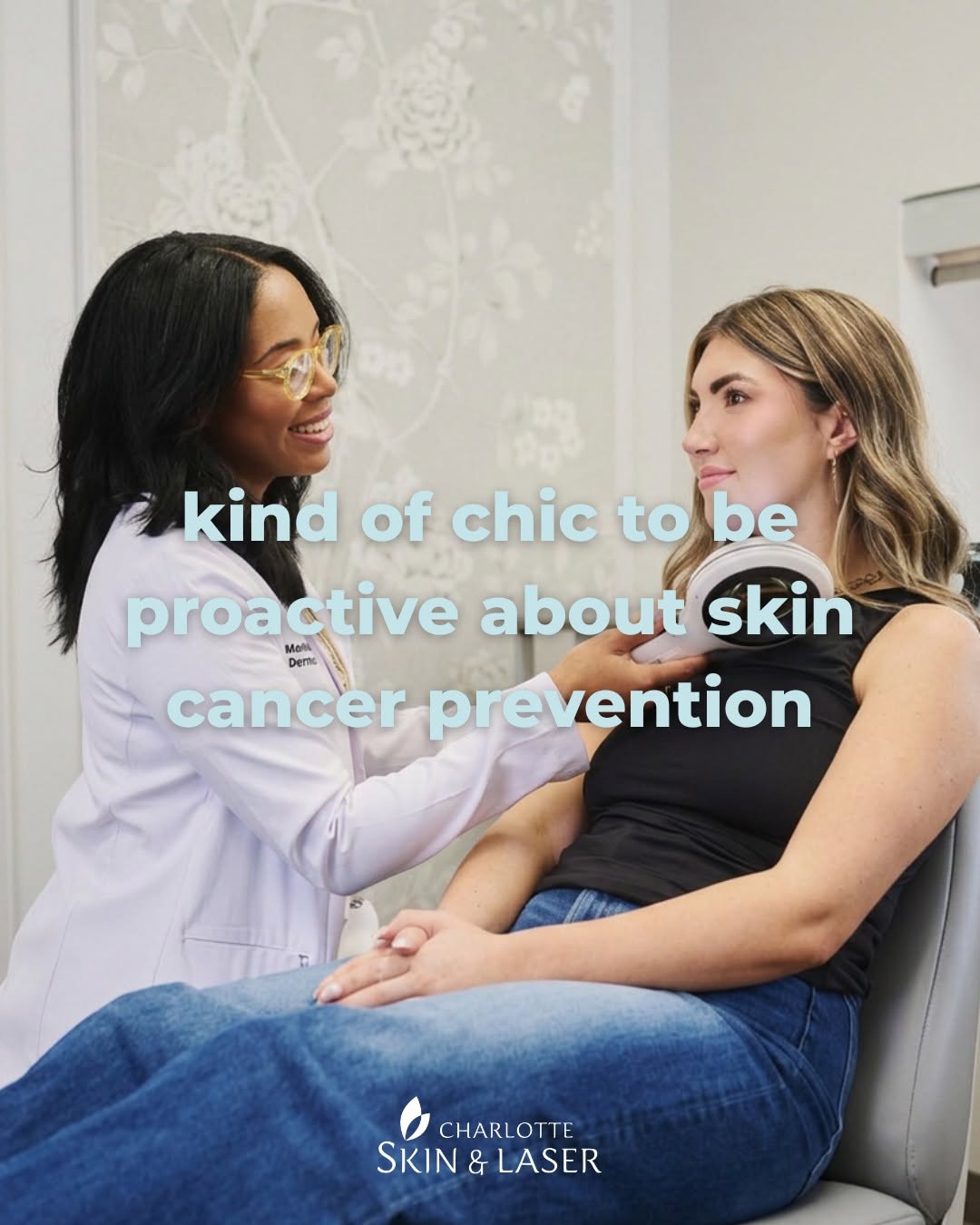 Instagram post by Dr. Elizabeth F. Rostan: Kind of chic ✨ to make your appointment with one of our talented providers today. Make an appointment online at charlotteskinandlaser.com, o…