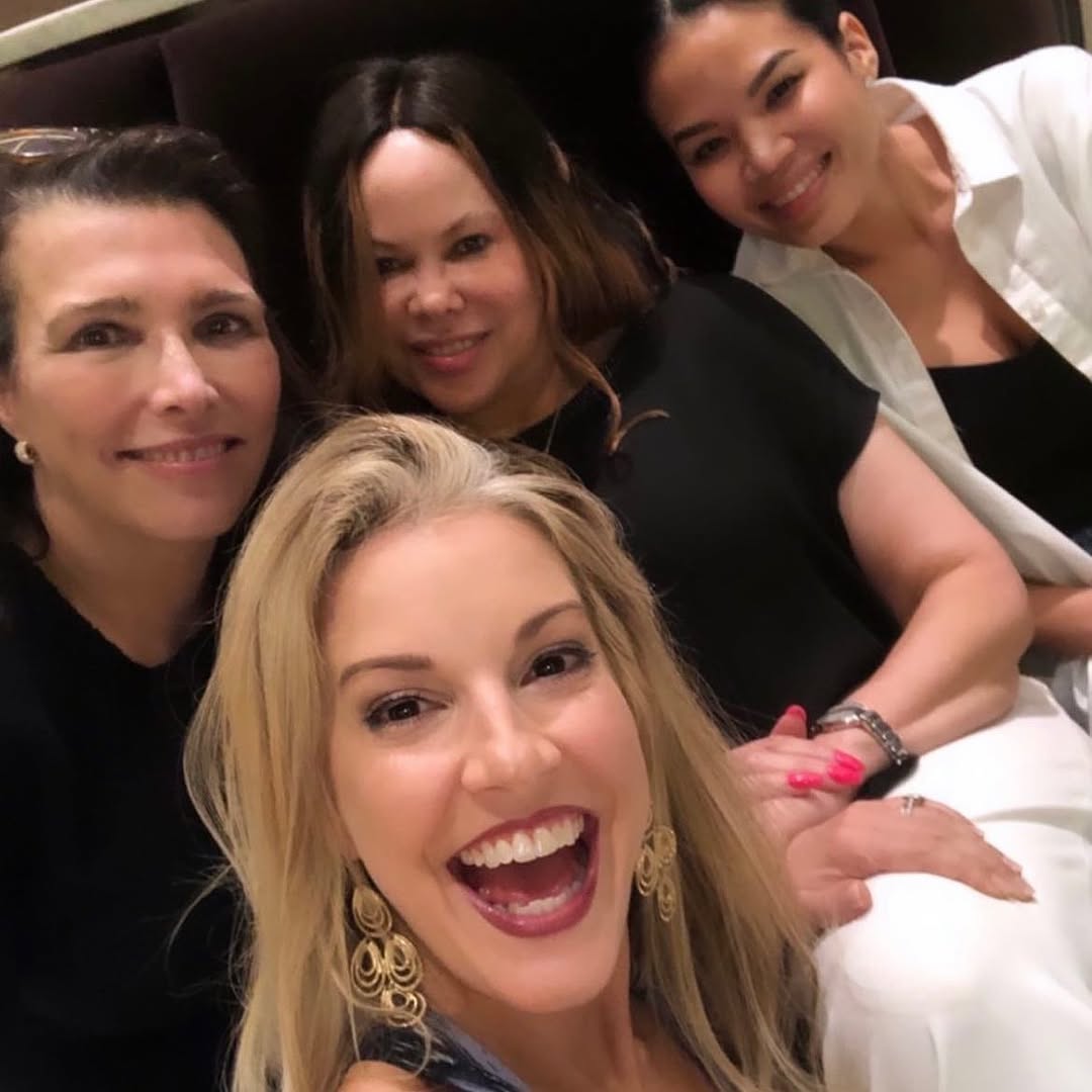 Instagram post by Dr. Elizabeth Whitaker: It’s always a fun time hanging out with the beautiful @kriskling from The Bert Show. This long overdue girls’ night featured delicious wine,…