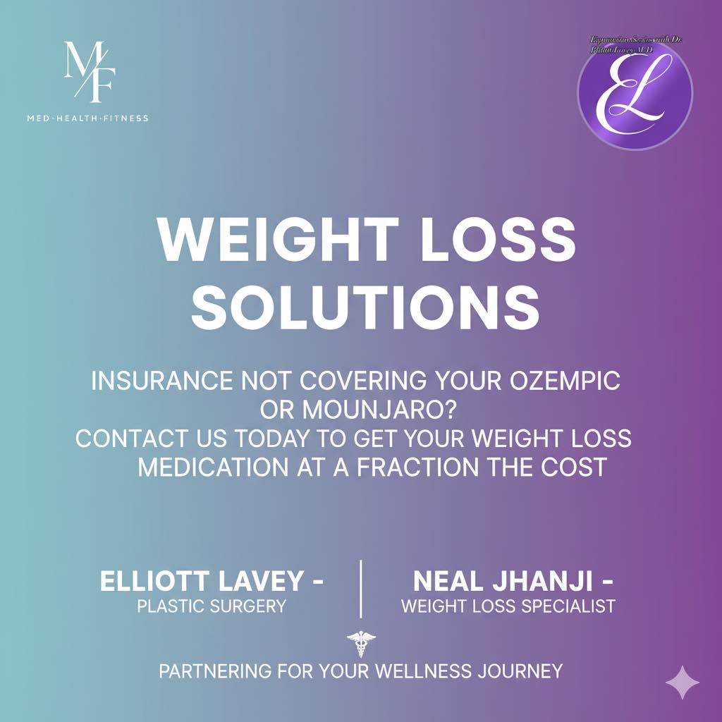 Instagram post by Dr. Elliott B. Lavey: Unlock your weight loss journey! Feeling stuck because insurance won't cover your Ozempic or Mounjaro? We've got a solution. Dr. Elliott Lav…