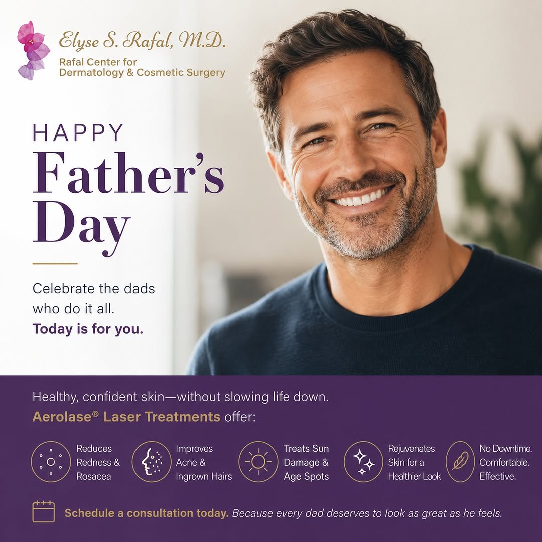 Instagram post by Dr. Elyse Rafal: 👔 This Father's Day, celebrate the dads who always put everyone else first. Between work, family, and life's daily demands, many fathers ra…
