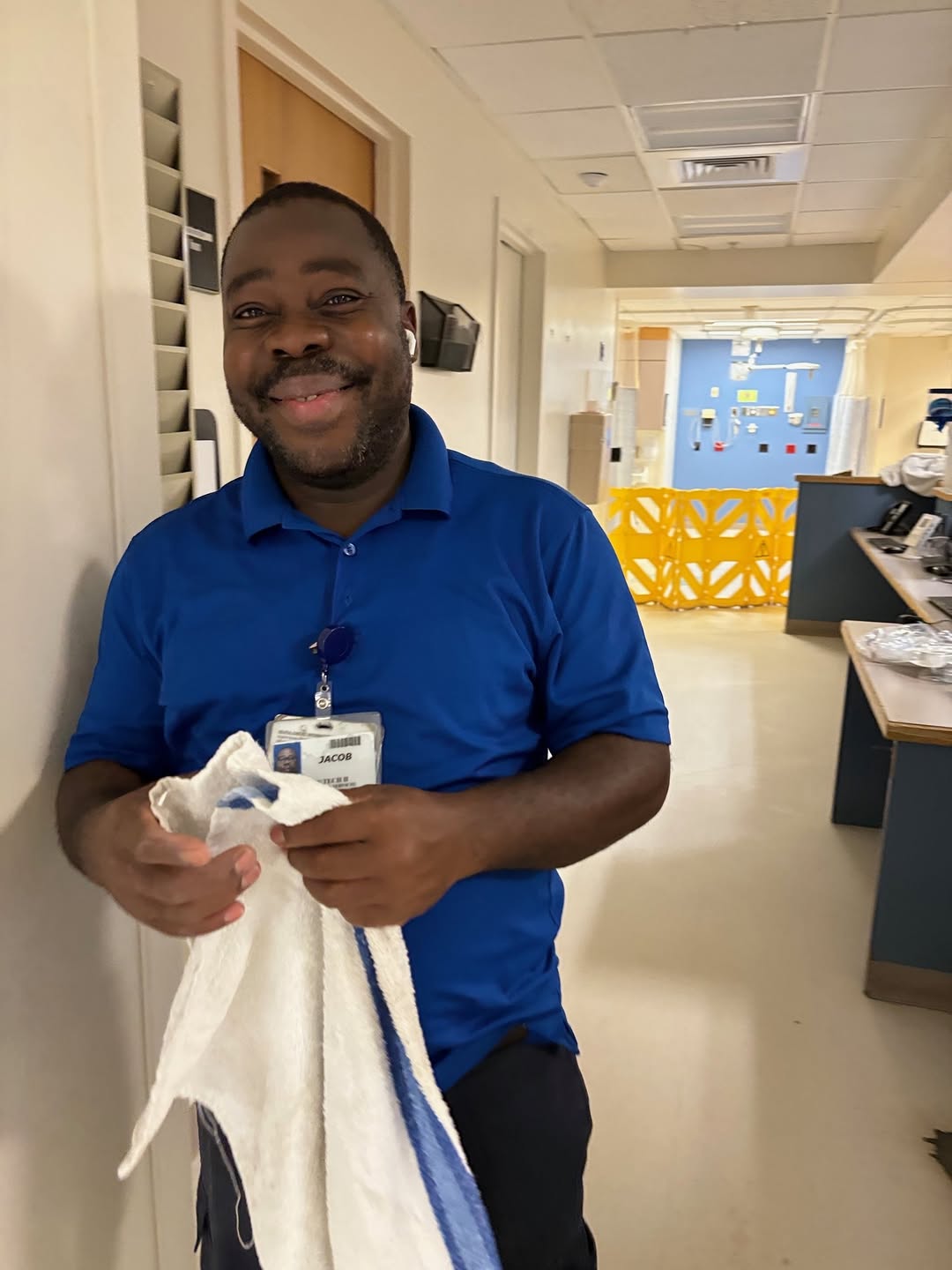 Instagram post by Dr. Emese Kalnoki: This week, we proudly celebrate Environmental Services Week and recognize our incredible EVS team members across Elliot Health System. 💙 Th…