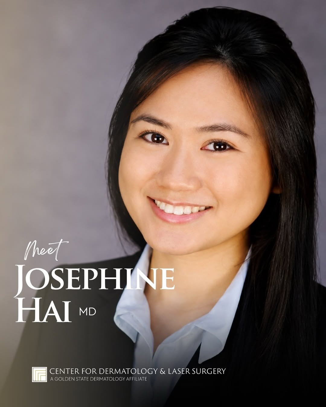 Instagram post by Dr. Emil A. Tanghetti: Meet Josephine Hai, MD 👋 Dr. Hai completed her dermatology residency at UC Davis, where she also earned her medical degree and completed a …