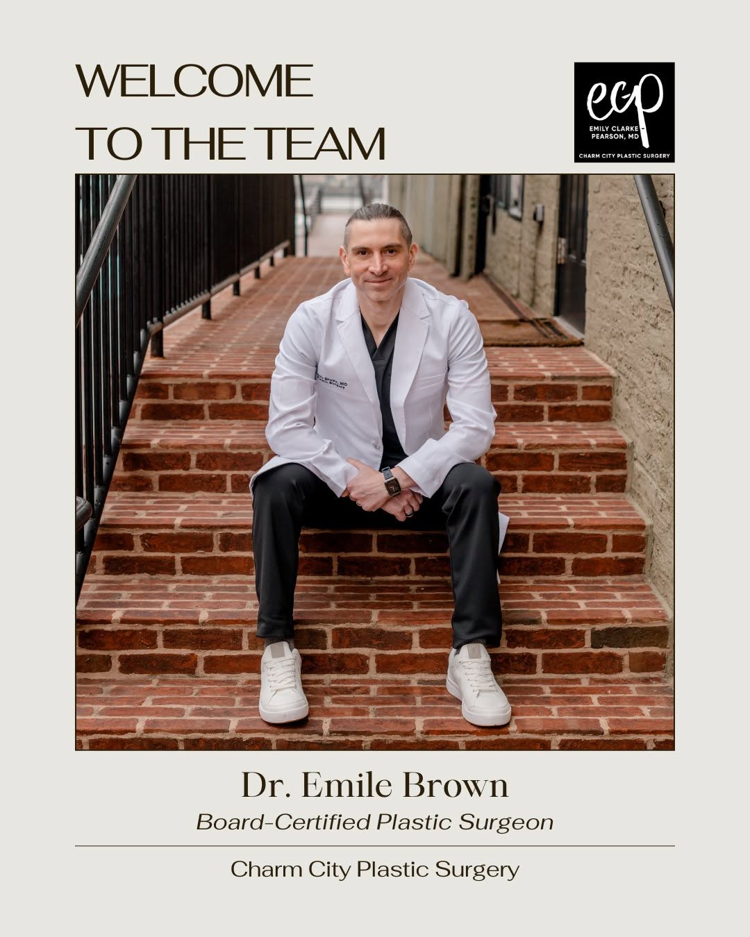 Instagram post by Dr. Emile Brown: The wait is over and this is NOT an April Fools’ joke! We are excited to officially announce that Dr. Emile Brown is joining the Charm City …