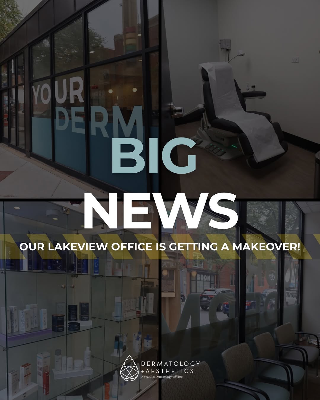 Instagram post by Dr. Emily Rubenstein, DO: Big news! ✨ We’re giving our Lakeview office a makeover, and we couldn’t be more excited. Here’s what you need to know: 🩵 Your appointments…