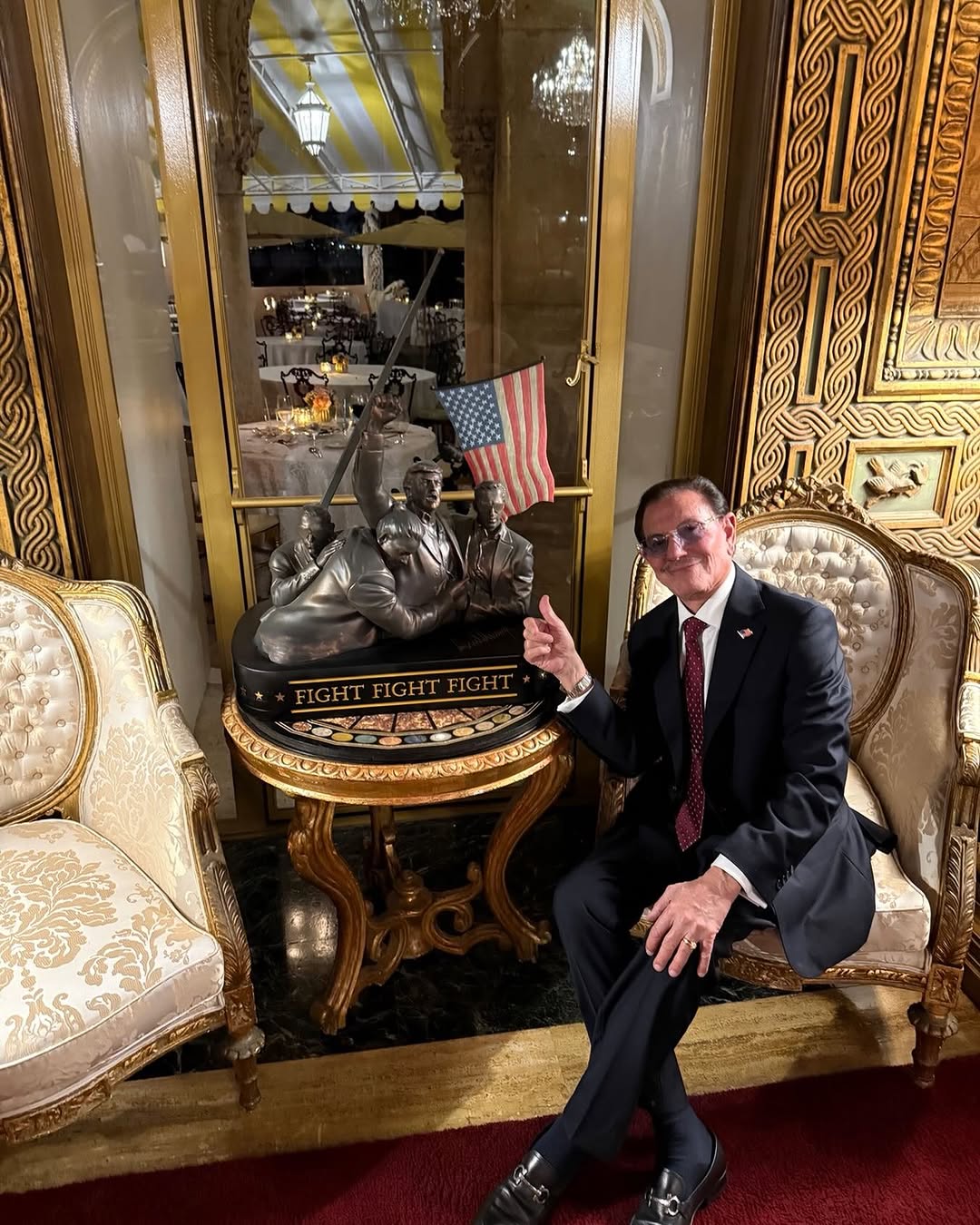 Instagram post by Dr. Enrique L. Gomez: Mar a Lago Fight Fight Fight