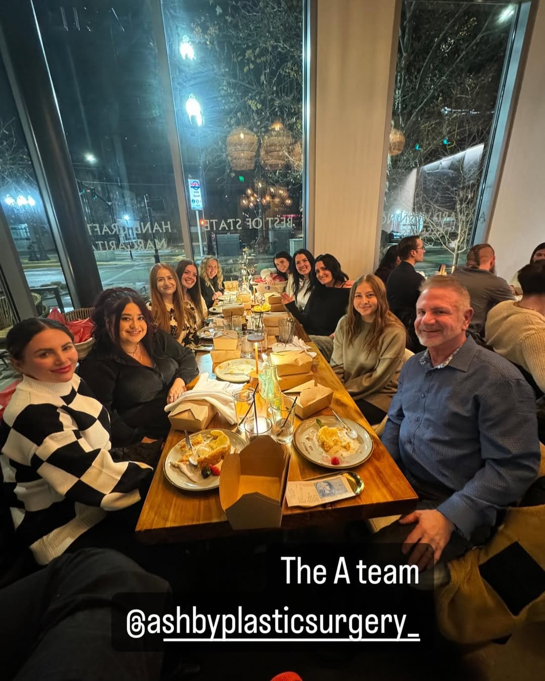 Instagram post by Dr. Eric Ashby: We have always been so lucky to have the best people come into our office and lives. We love you all ❤️ The team behind the magic