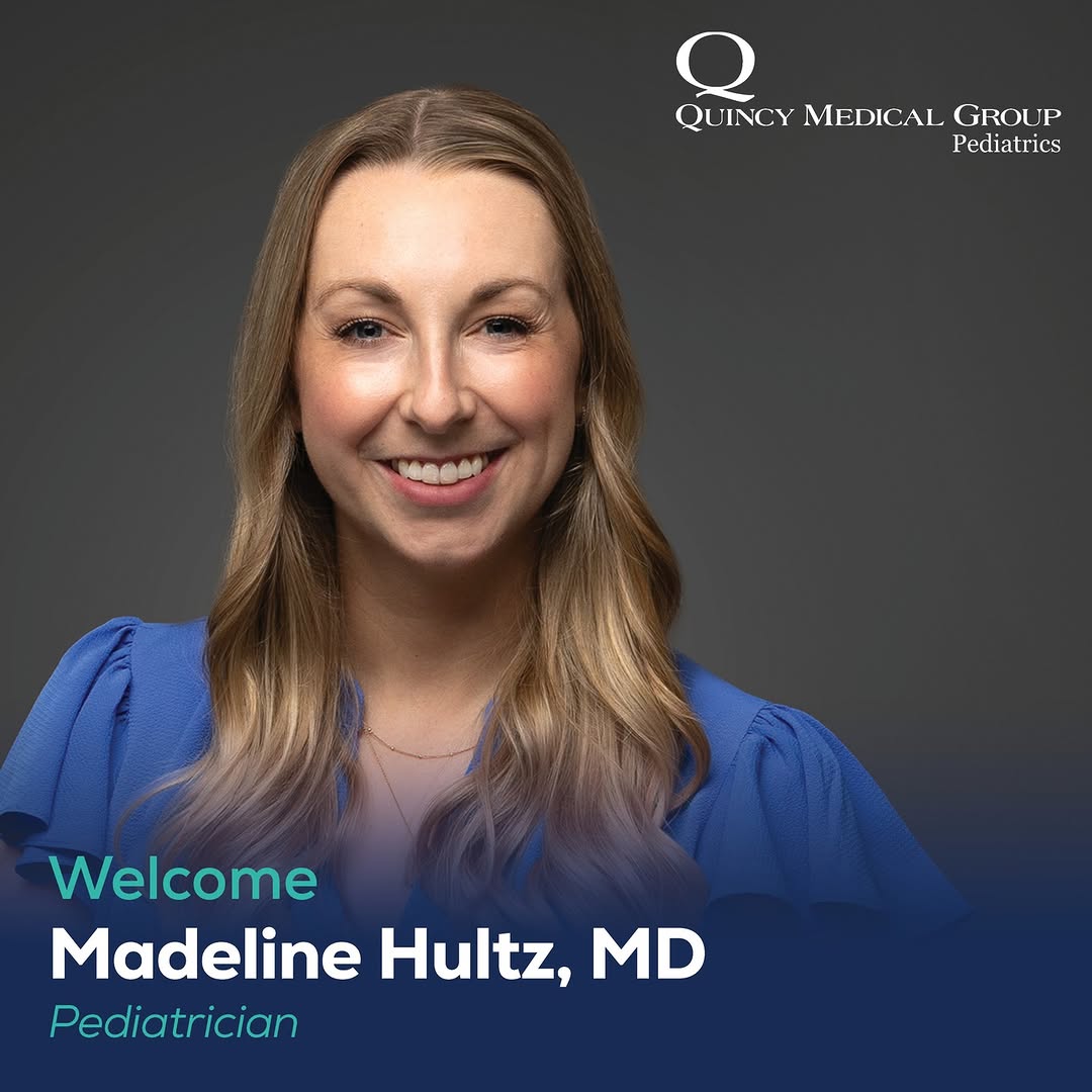 Instagram post by Dr. Eric Fynn-Thompson: Welcome to QMG, Dr. Madeline Hultz! Dr. Hultz is coming back home. She grew up in Hull, Illinois, and moved to Palmyra, Missouri, during hig…