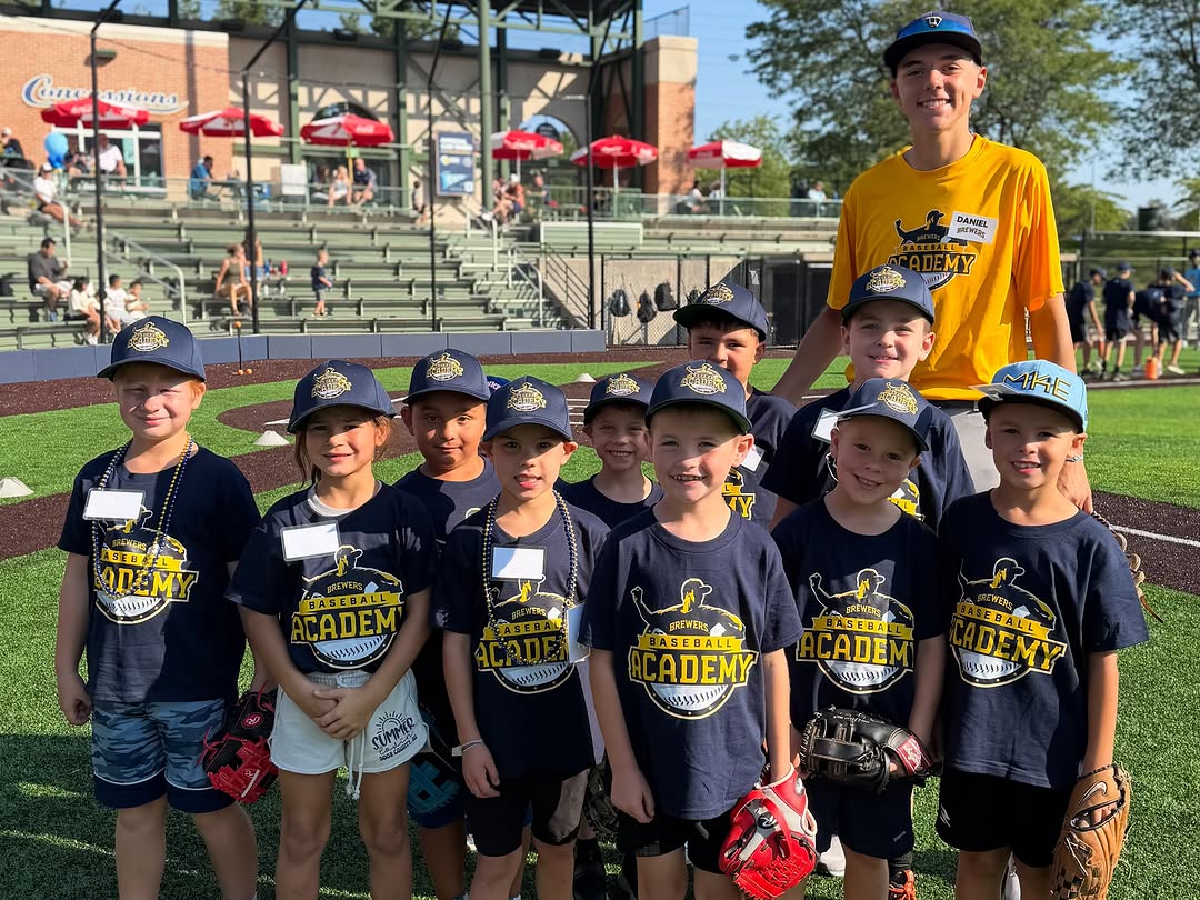 Instagram post by Dr. Eric S. Weiss: Safe to say our first-ever VIP @Brewers Baseball Academy was a grand slam. ⚾️ In partnership with the Crew™, we welcomed young athletes ages…