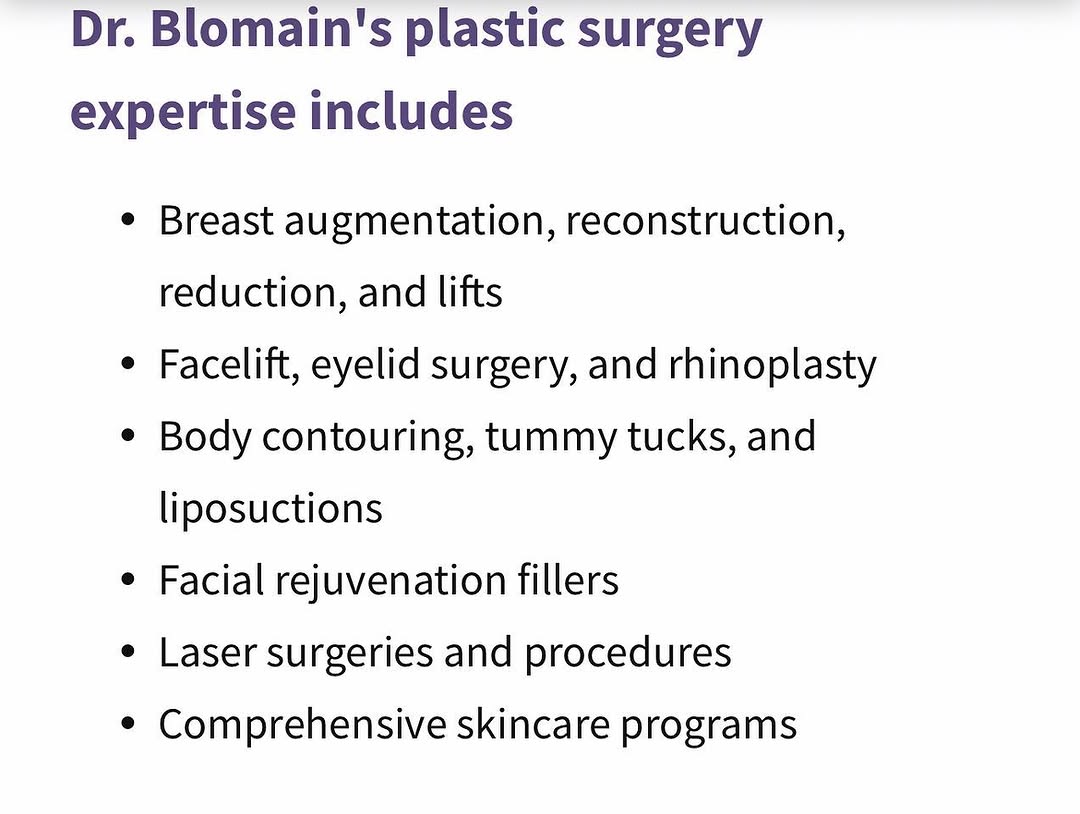 Instagram post by Dr. Eric W. Blomain: To Schedule a Comprehensive, Private Consultation, Call: 570-347-1712! #plasticsurgery #plasticsurgeon #cosmeticsurgery #cosmeticsurgeon #ae…