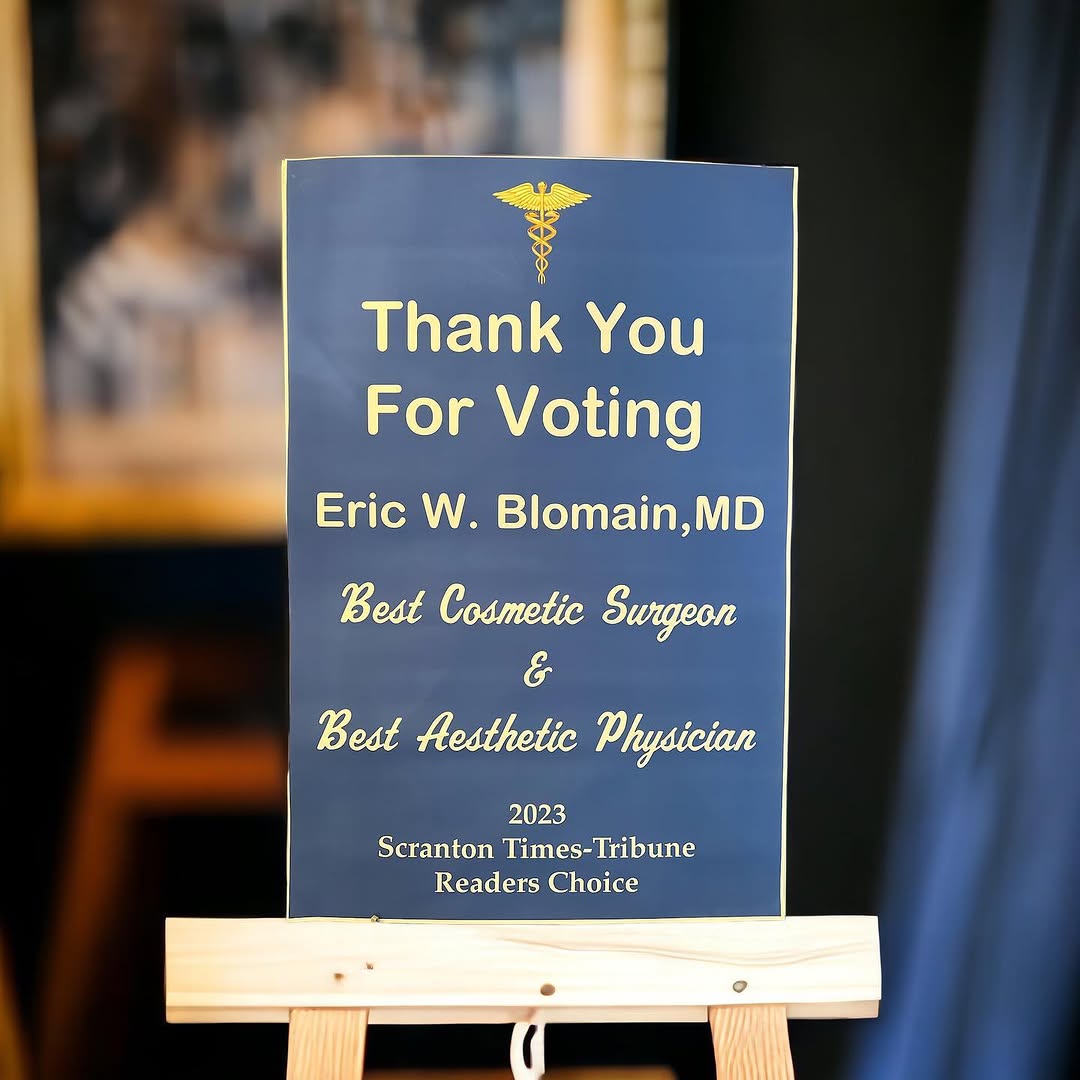 Instagram post by Dr. Eric W. Blomain: I appreciate your confidence in me helping me to win these awards. -Eric W Blomain MD. #plasticsurgery #scrantonpaplasticsurgery #scrantonpa…