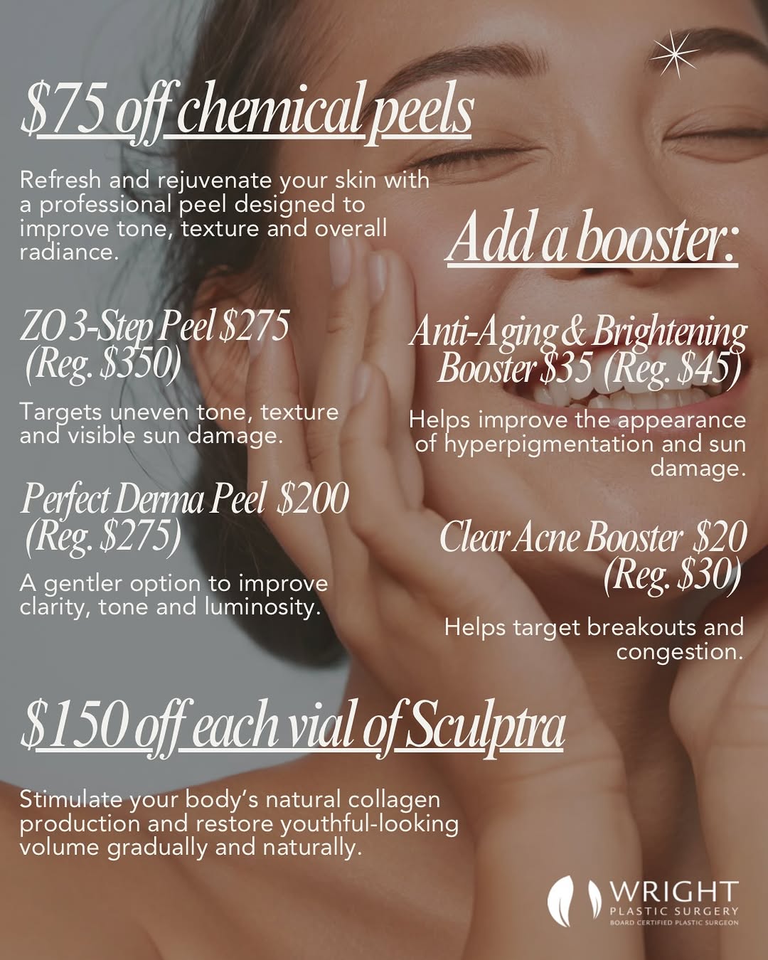 Instagram post by Dr. Eric Wright: 🍂Fall is the perfect time for a little refresh.🍁 Our September + October Med Spa Specials are here! From skin rejuvenation to treatments d…