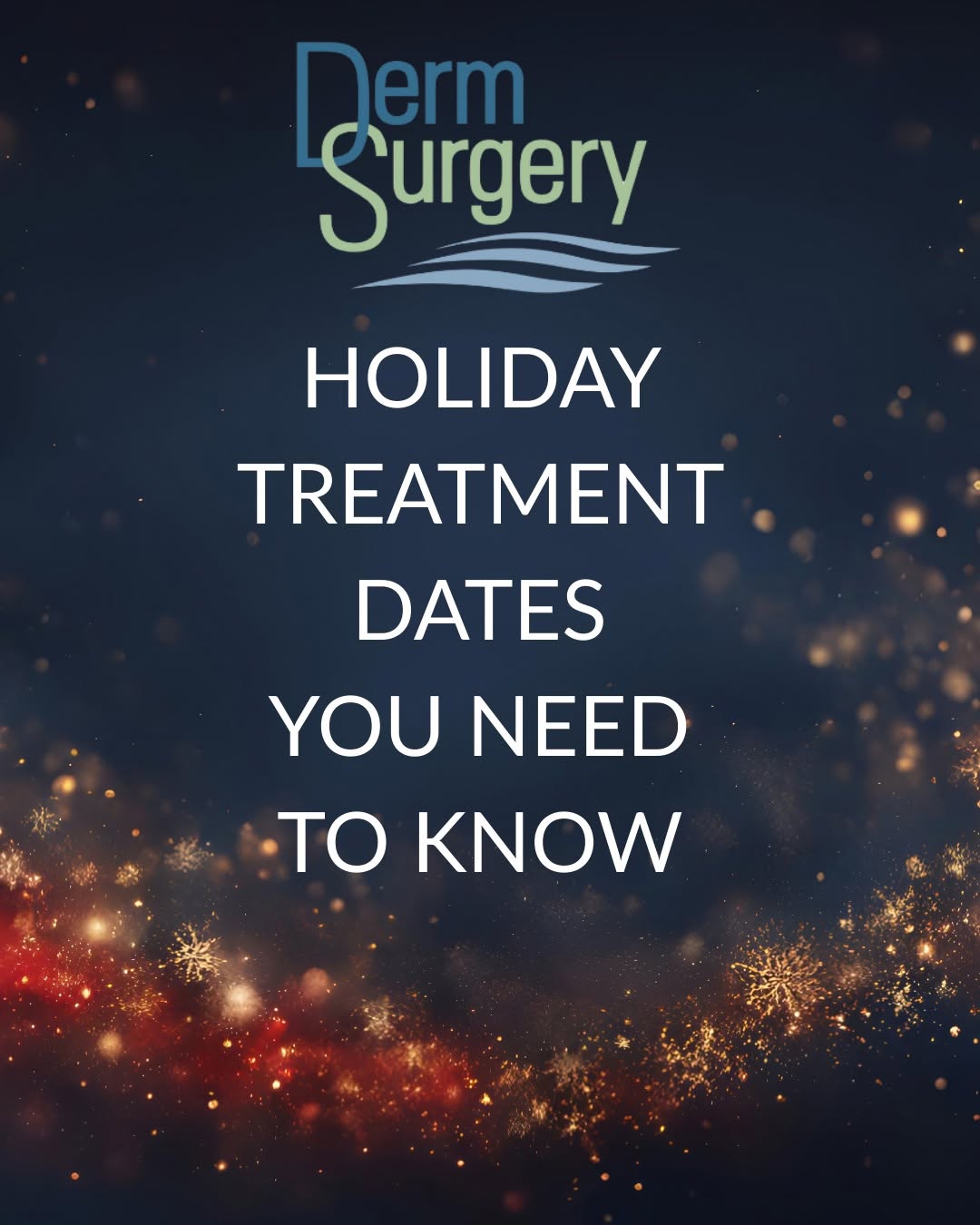Instagram post by Dr. Esta Kronberg: ✨ Holiday glow doesn't happen overnight! Our treatment spots are filling up fast, and we want to make sure you have that perfect radiance fo…