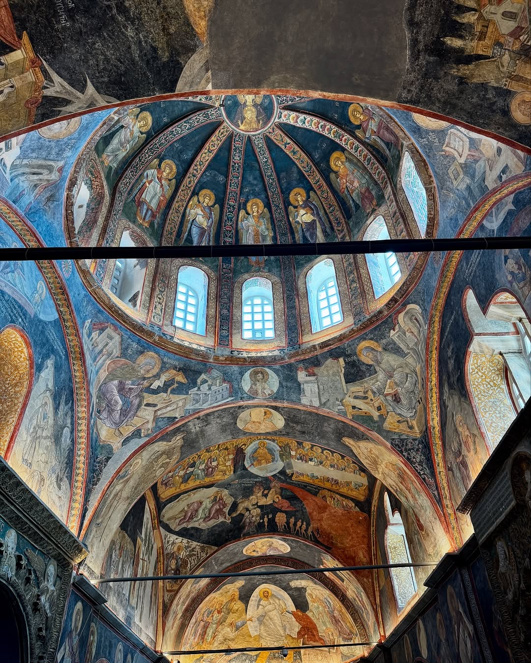 Instagram post by Dr. Faiyaaz Kalimullah: Stunning 14th century frescoes and mosaics at the erstwhile Chora Church in Istanbul…