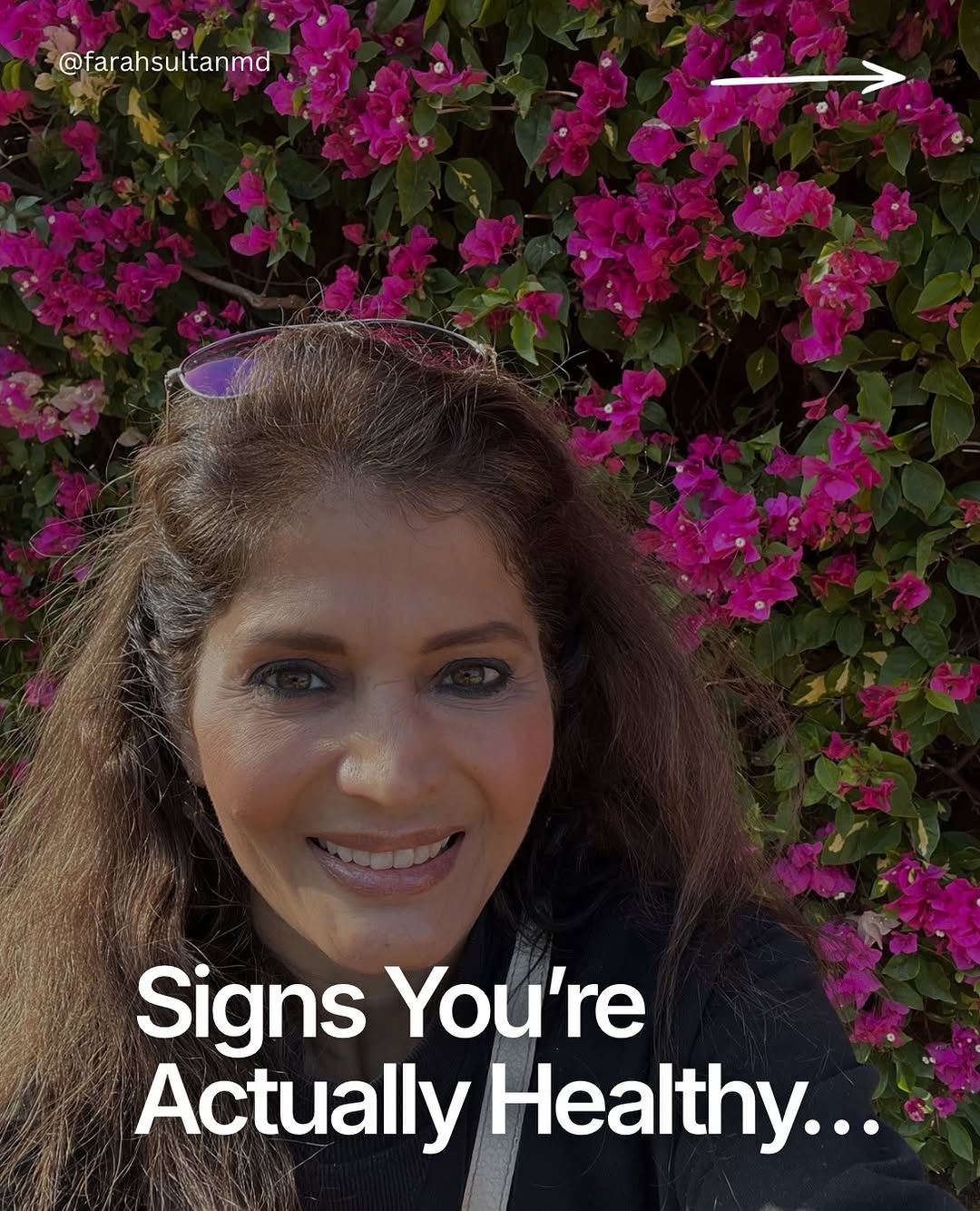 Instagram post by Dr. Farah T. Sultan: Your body is constantly communicating with you through your energy, sleep, digestion, mood, metabolism, recovery, hormones, and so much more…