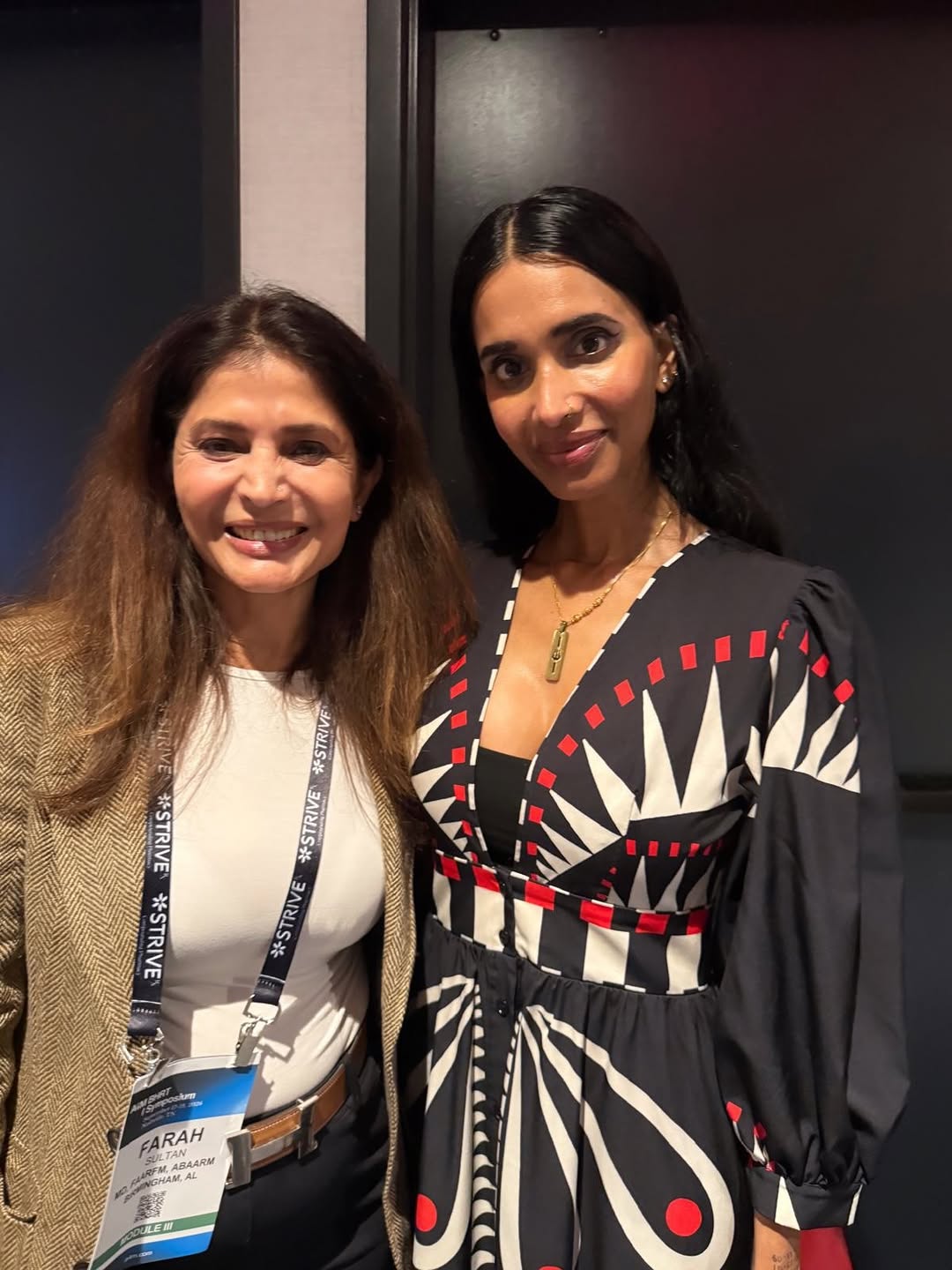 Instagram post by Dr. Farah T. Sultan: 👩🏽⚕️Dr. Sultan is thoroughly enjoying the A4M Medicine Redefined “Longevity Fest” in Nashville, TN. With her peers Dr. Deepa Verma, and D…