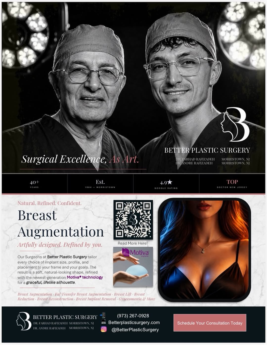 Instagram post by Dr. Farhad Rafizadeh: ✨ Monday Spotlight ✨ Starting the week by celebrating one of our valued partners, Better Plastic Surgery ,a respected father and son team bu…