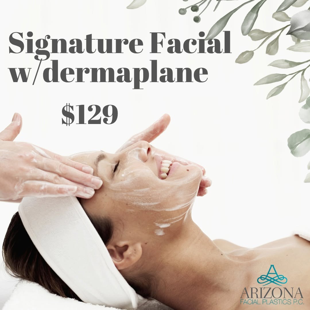 Instagram post by Dr. Farhan Taghizadeh: Fresh skin starts here 🤍 Enjoy our Signature Facial with Dermaplane for only $129 and reveal smoother, brighter, refreshed-looking skin. Th…