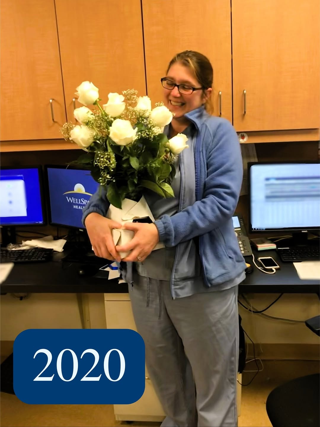 Instagram post by Dr. Felice P. Moody: Rose Award recipient in 2020 ➡️ Jersey College of Nursing at WellSpan Health graduate in 2026 🎓 For nearly 20 years, Kate cared for patient…