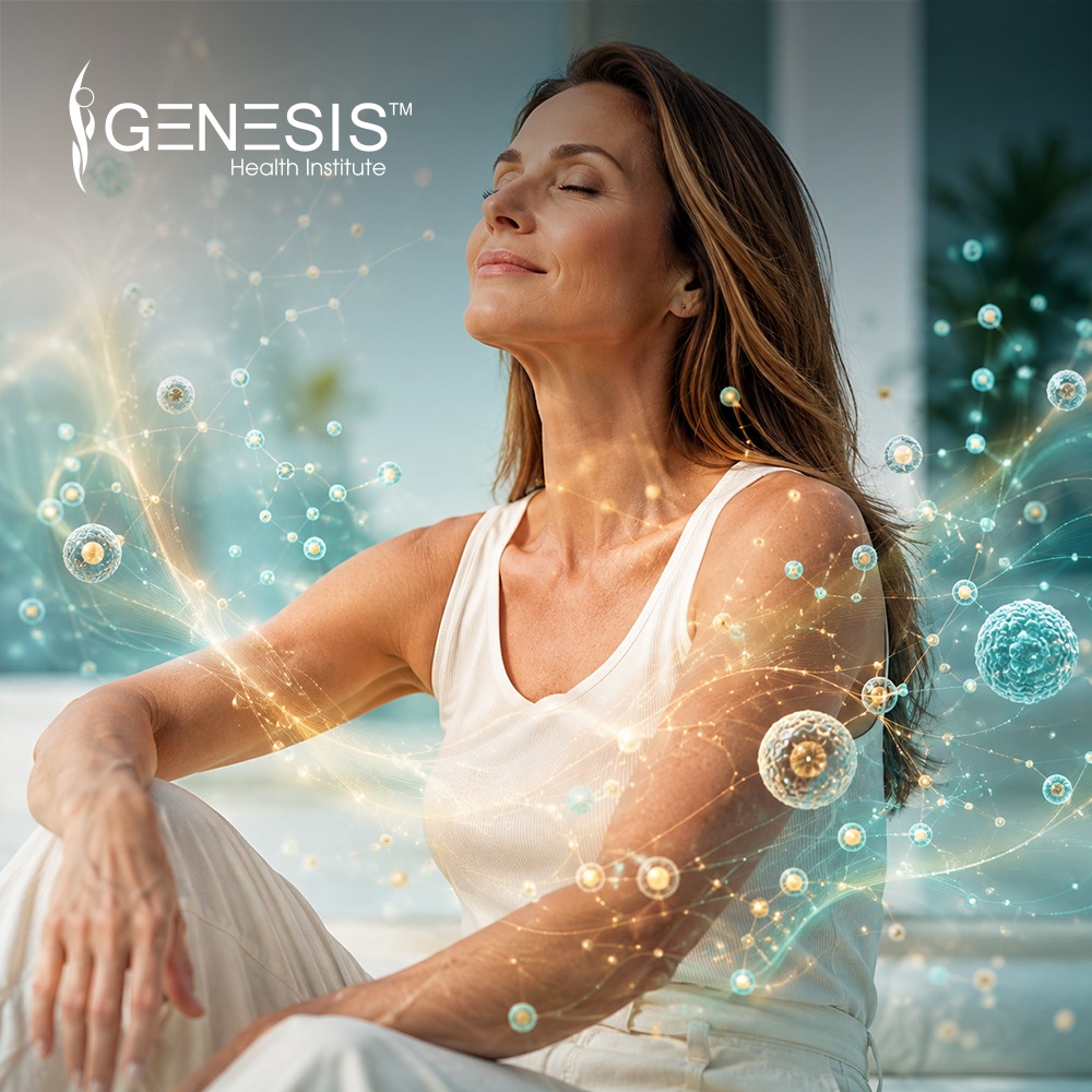 Instagram post by Dr. Ferdinand Cabrera: Recovery is an important part of long-term wellness. Exosomes are being studied for their role in cellular communication and how that may he…