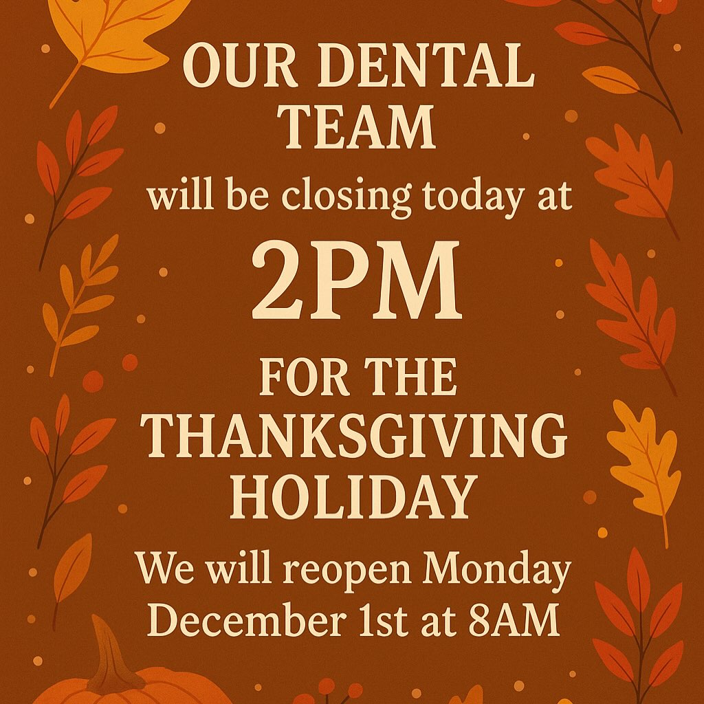 Instagram post by Dr. Forrest 'Scott' Dixon, DDS: We hope everyone enjoys Thanksgiving with your loved ones!